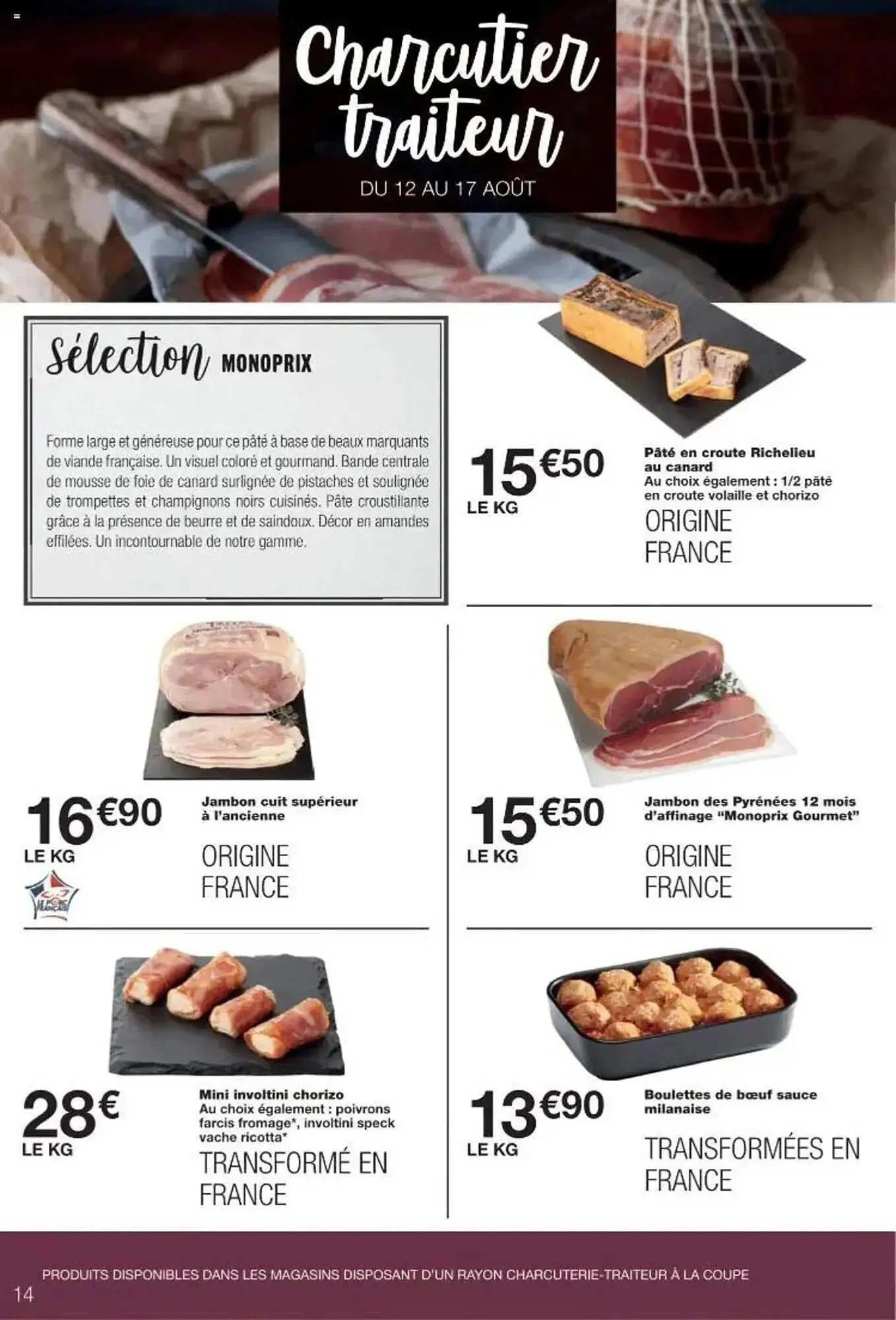 Catalogue Monoprix du 12 août au 24 août 2025 - Catalogue page 14