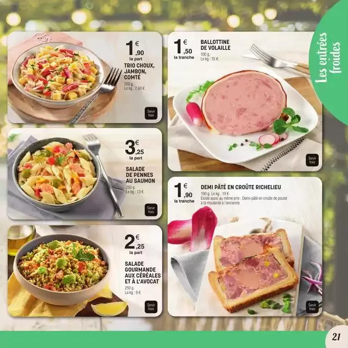 CARTE TRAITEUR PERMANENTE du 3 avril au 30 mars 2026 - Catalogue page 21