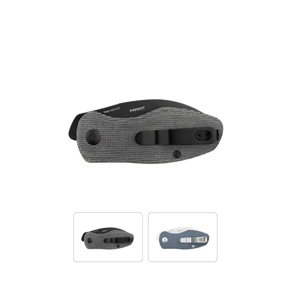 Olight Parrot - Couteau de Poche Pliant Lame en Forme de Pied de Mouton en Acier 154CM