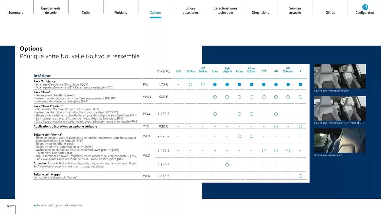 Nouvelle Golf du 16 mai au 31 décembre 2025 - Catalogue page 22