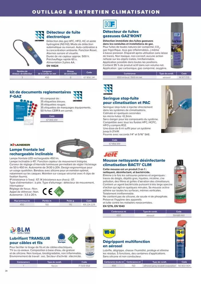 L'UNIVERS CHAUFFAGE, CLIMATISATION & PHOTOVOLTAÏQUE du 1 janvier au 31 décembre 2026 - Catalogue page 38