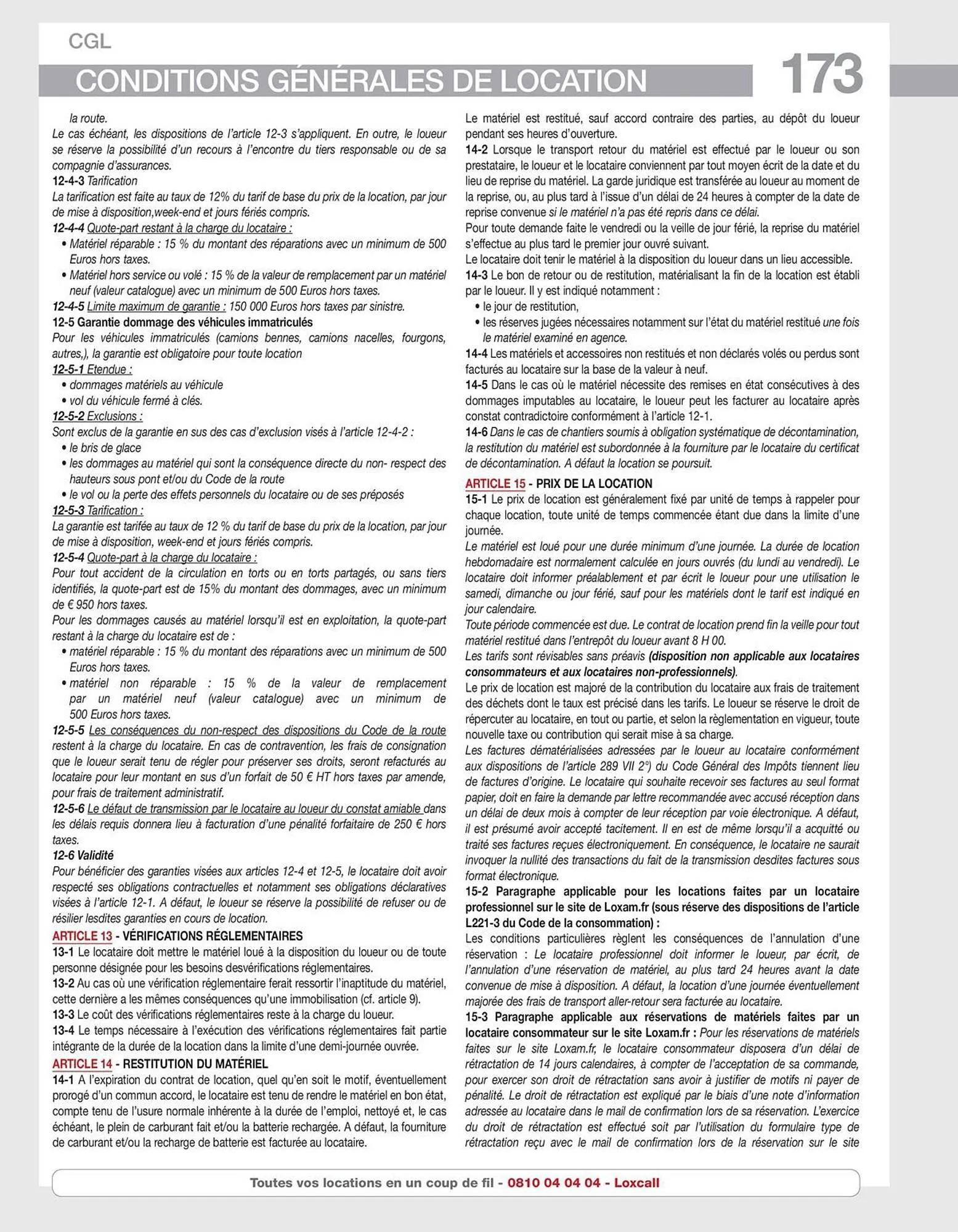 Catalogue Loxam du 16 avril au 31 décembre 2026 - Catalogue page 175