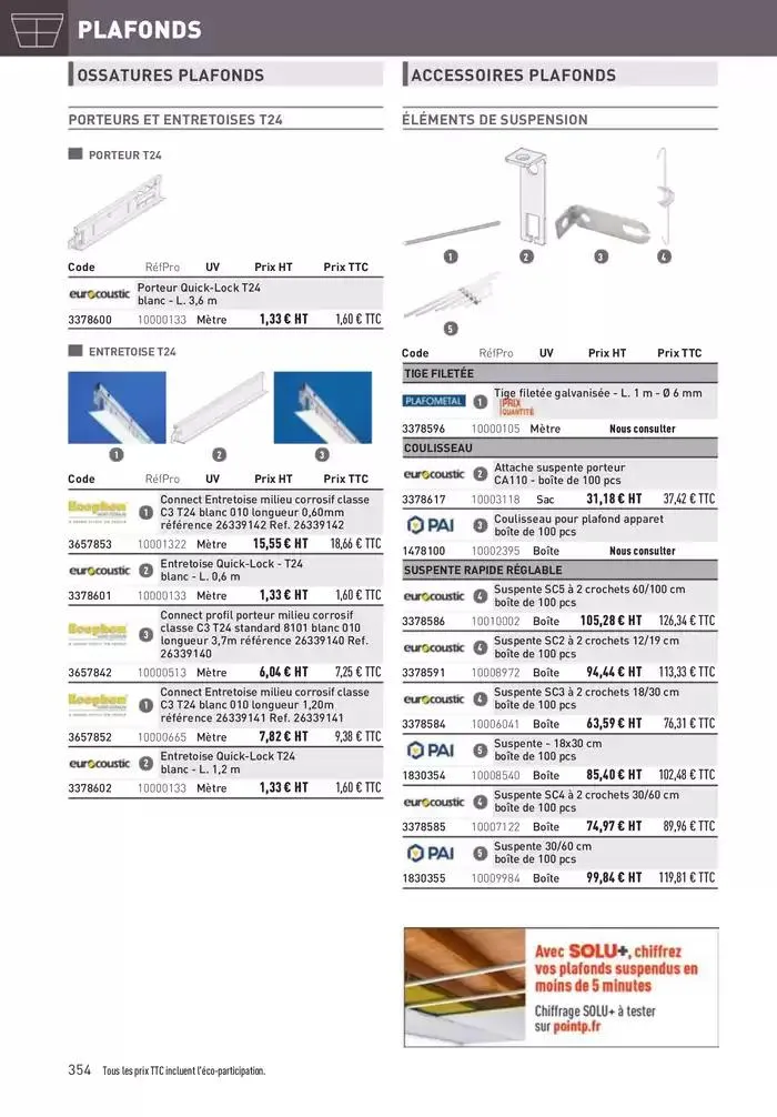 Matériaux 2025 du 1 janvier au 31 décembre 2025 - Catalogue page 354
