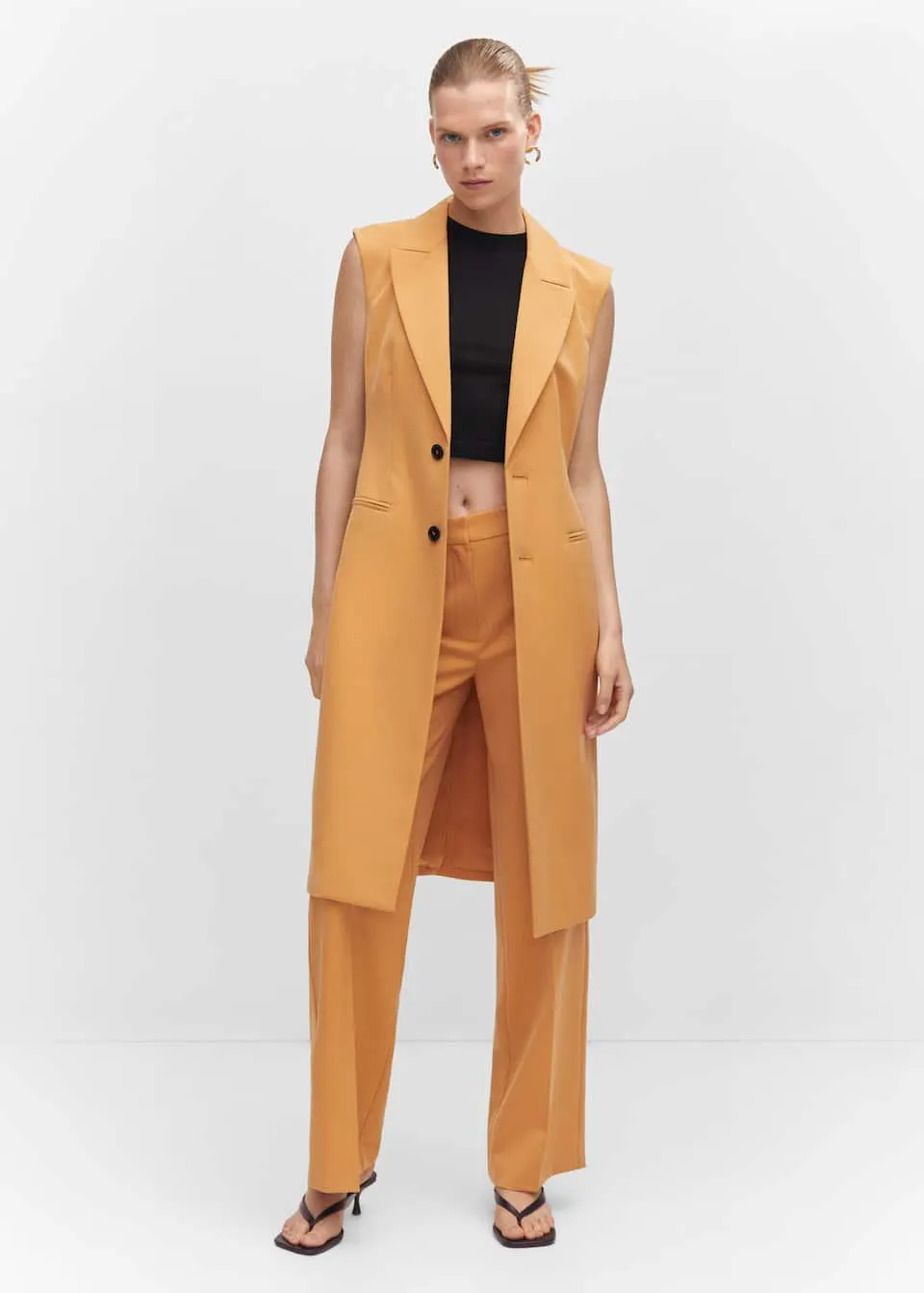 Pantalon droit pinces