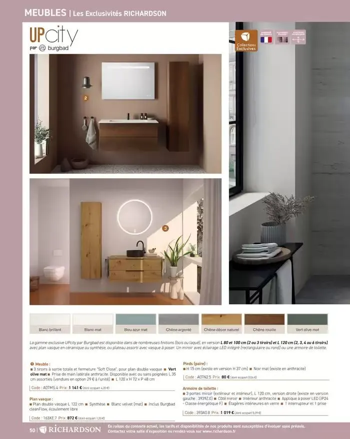 SALLE DE DE BAINS ET CARRELAGE 2025 du 11 avril au 31 décembre 2025 - Catalogue page 52