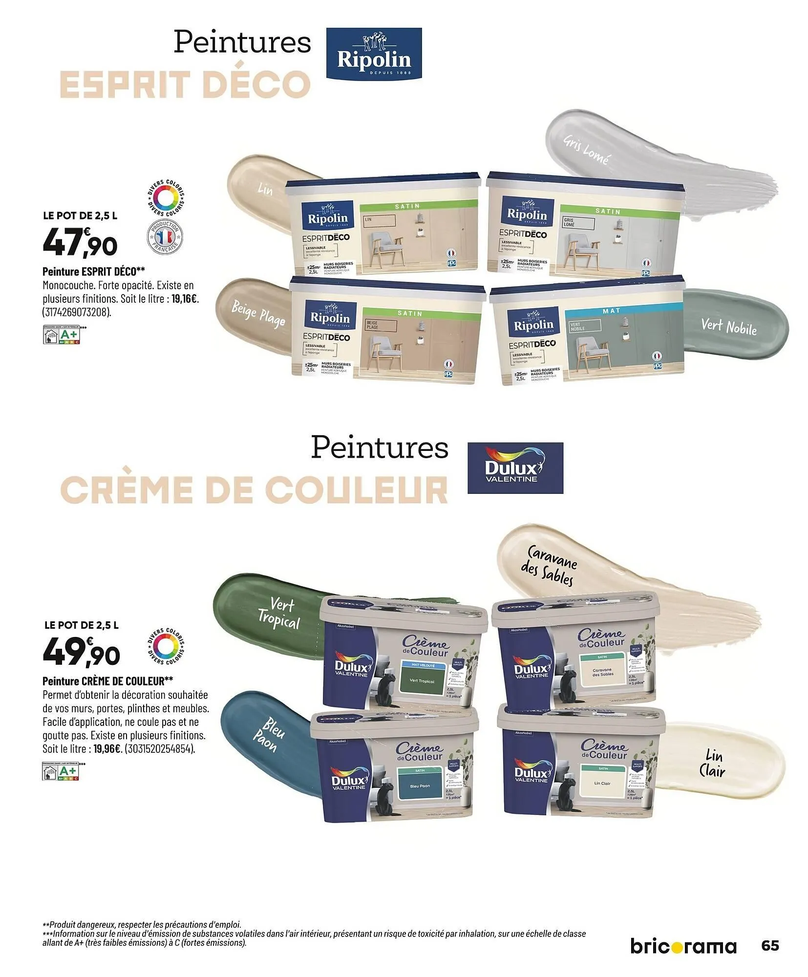 Catalogue Bricorama du 27 octobre au 7 décembre 2025 - Catalogue page 65