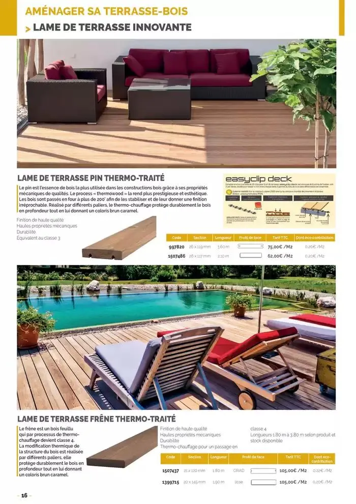 Aménagements Extérieurs 2025 du 26 mars au 31 décembre 2025 - Catalogue page 16