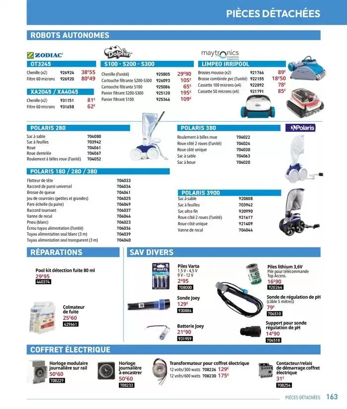 Les plaisir de l'eau Piscine,Spa,Arrosage du 10 mars au 31 décembre 2025 - Catalogue page 163