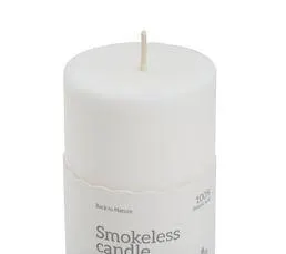 Bougie cylindrique H. 12 cm ORIA Blanc