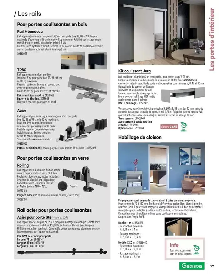 Aménagents Intérieurs 2025 du 1 janvier au 31 décembre 2025 - Catalogue page 99