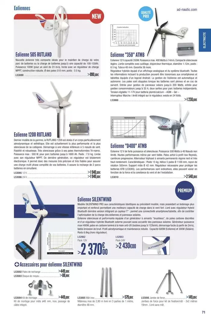 Catalogue Accastillage Diffusion 2025 du 1 janvier au 31 décembre 2025 - Catalogue page 73
