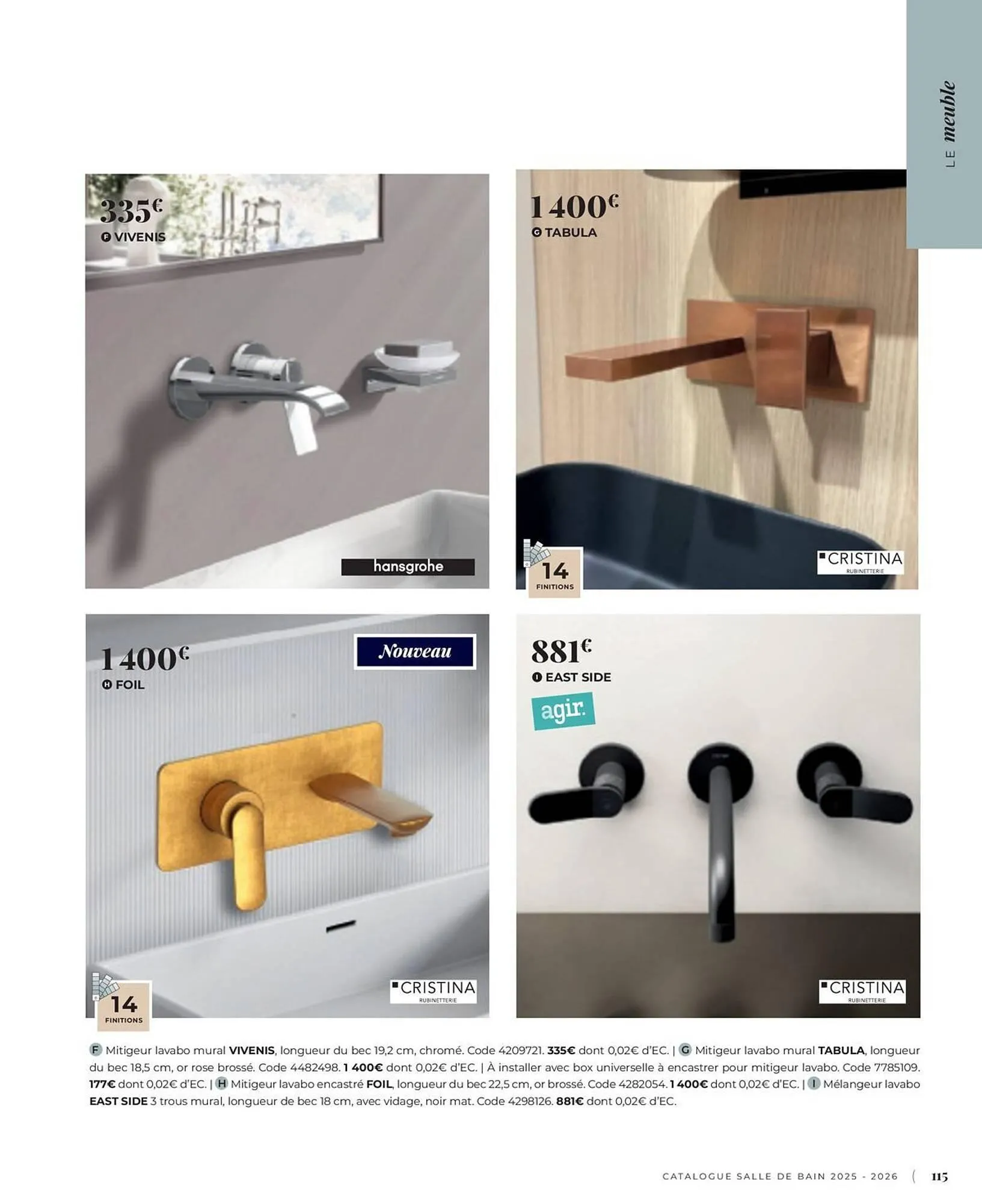 Catalogue Cedeo du 3 juin au 31 décembre 2025 - Catalogue page 115