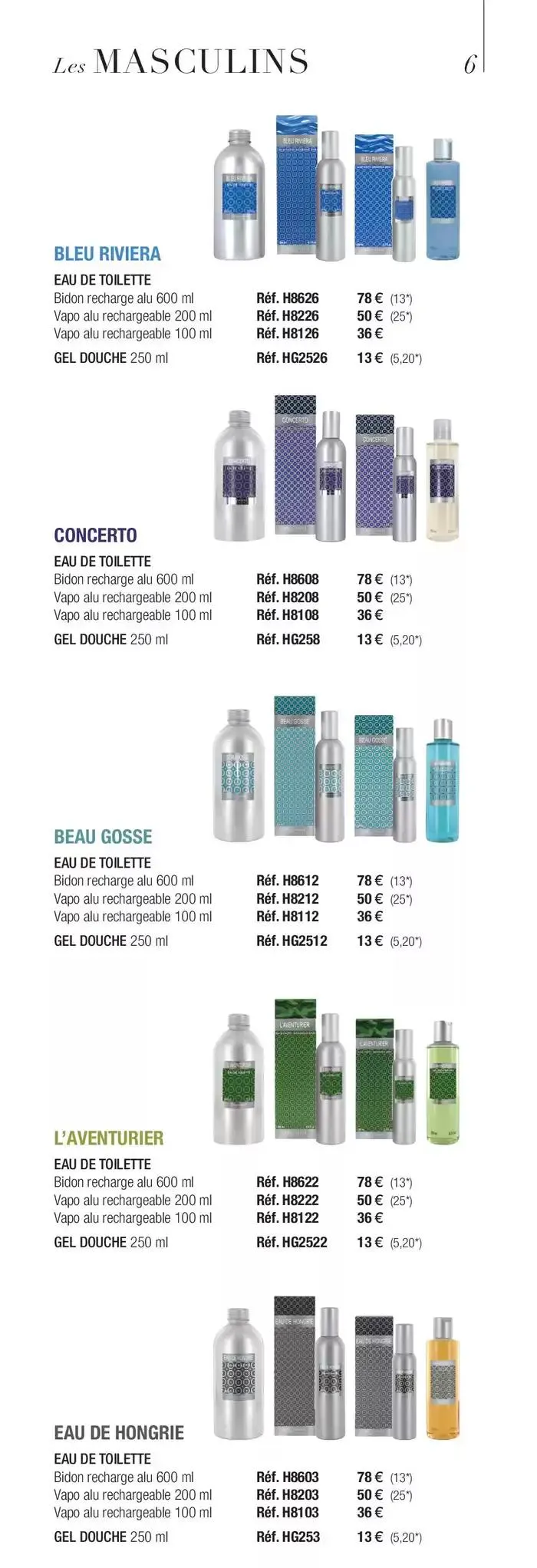 TARIF GÉNÉRAL 2025 du 6 janvier au 31 mars 2025 - Catalogue page 6