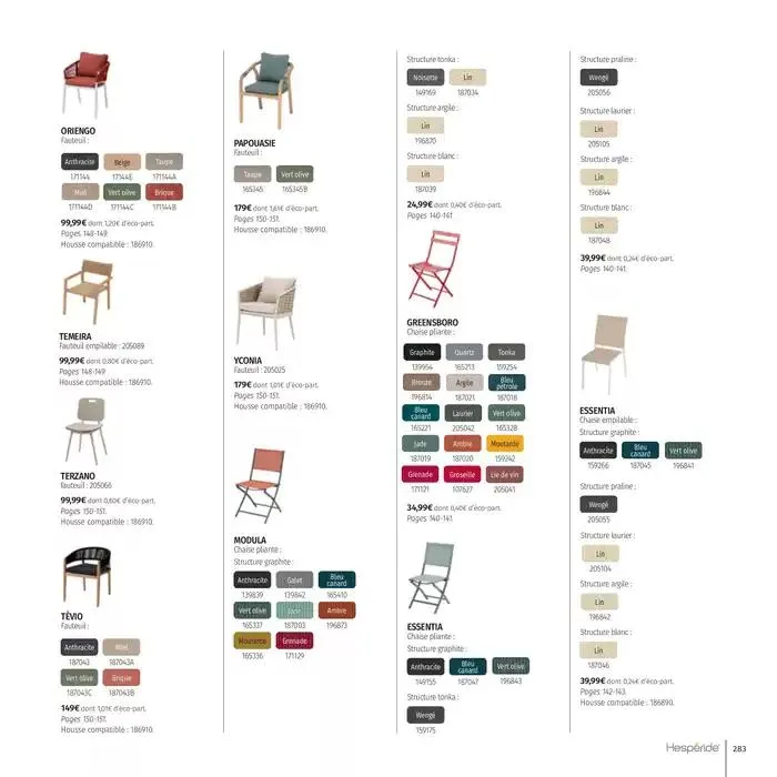 Catalogue Hespéride 2025 du 5 février au 31 décembre 2025 - Catalogue page 283