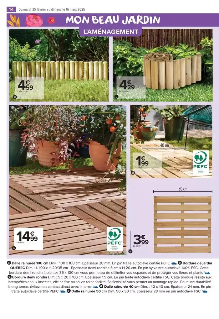 PROFITER ENFIN DE SON JARDIN du 25 février au 16 mars 2025 - Catalogue page 14