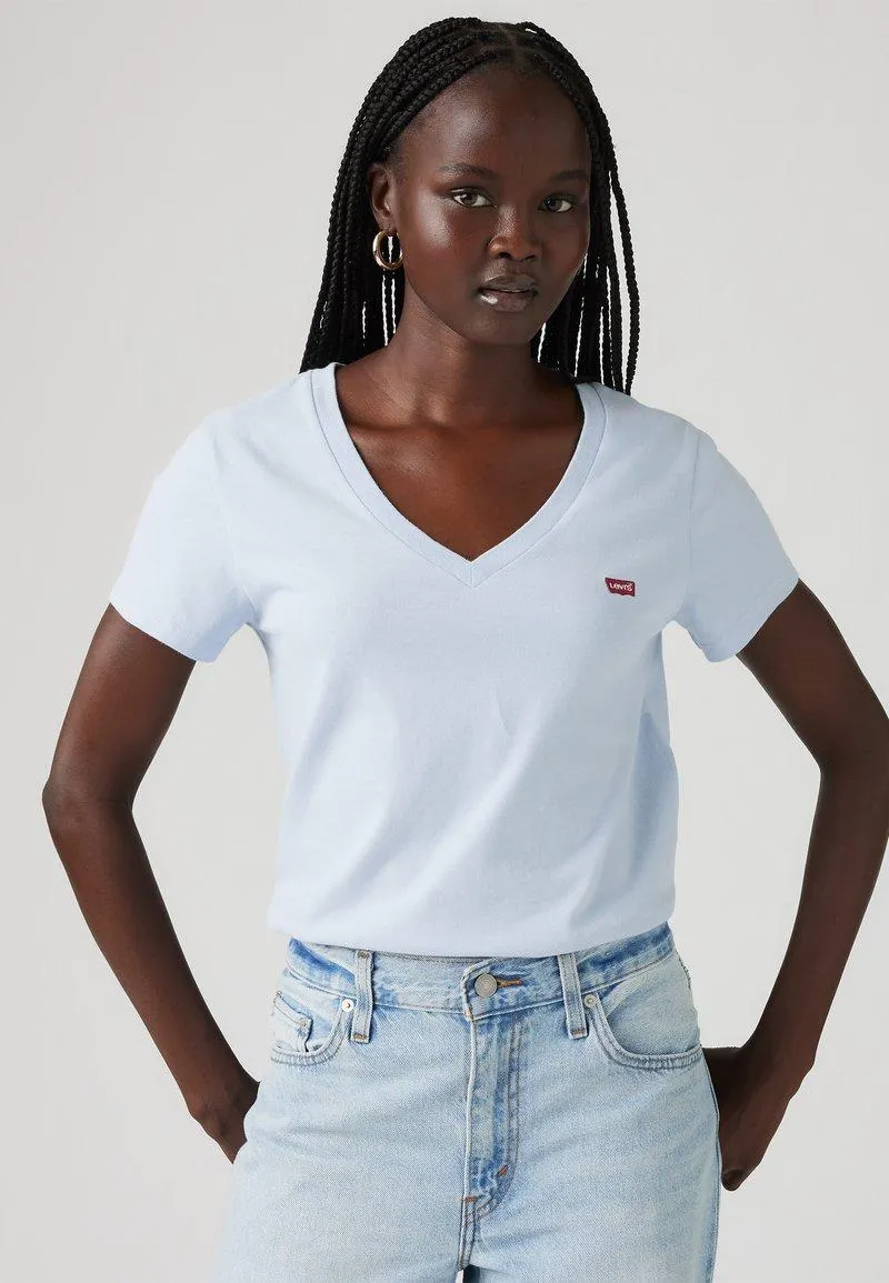 PERFECT V NECK - Camiseta básica - skyway