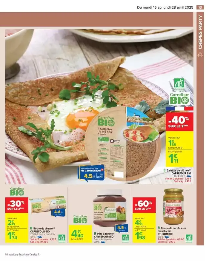 CRÊPES PARTY du 15 avril au 28 avril 2025 - Catalogue page 15