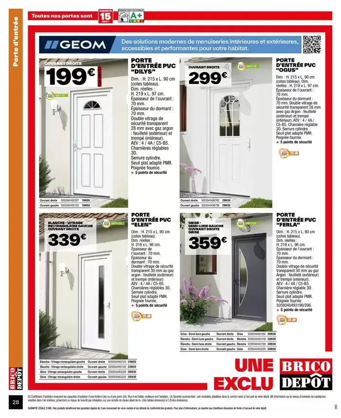 J’améliore mon habitat à prix dépôt du 2 octobre au 9 octobre 2024 - Catalogue page 28