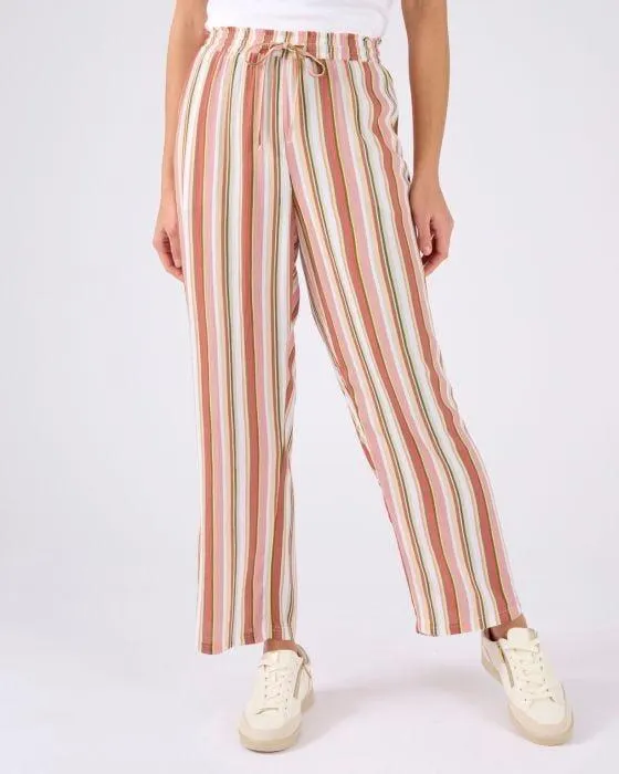 Pantalon 7/8ème tissu créponné pure viscose