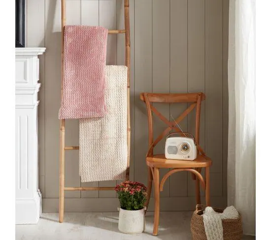 Plaid 130x170 cm ZIGGY beige