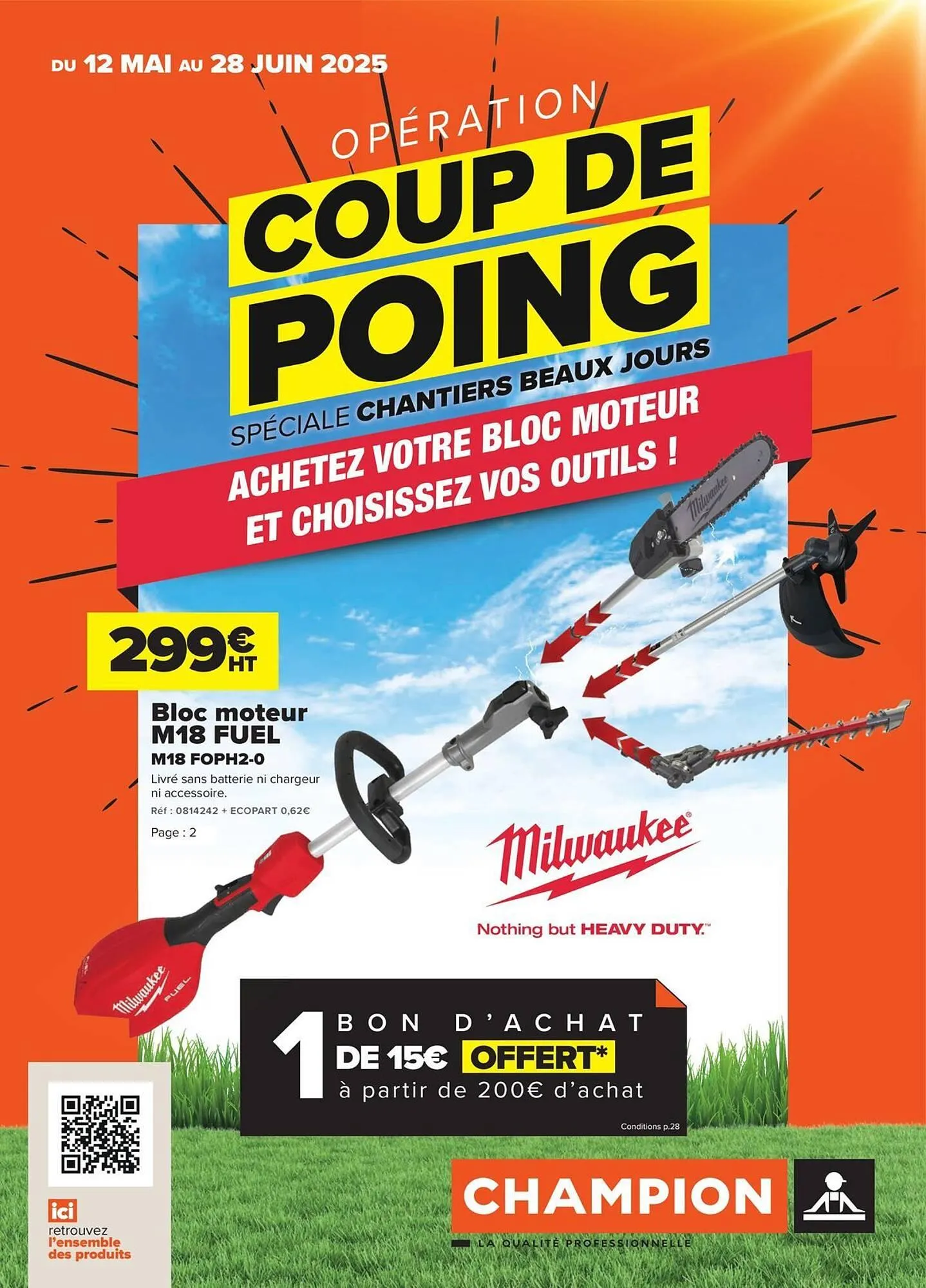 Catalogue Champion Direct du 12 mai au 28 juin 2025 - Catalogue page 1
