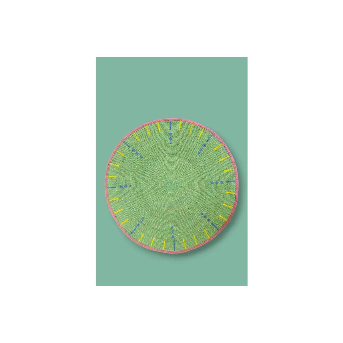 Grand set de table vert & bleu