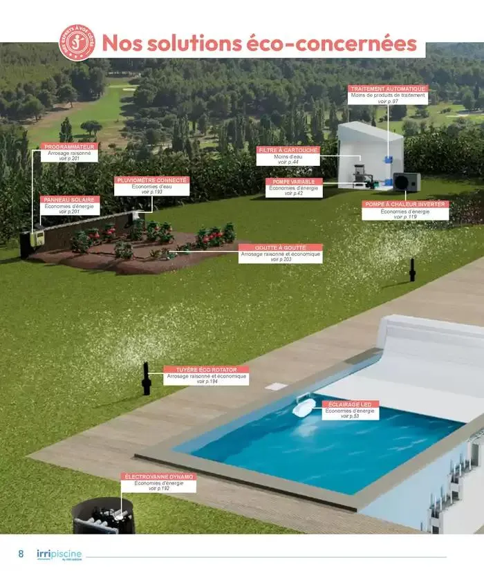 Les plaisir de l'eau Piscine,Spa,Arrosage du 10 mars au 31 décembre 2025 - Catalogue page 8