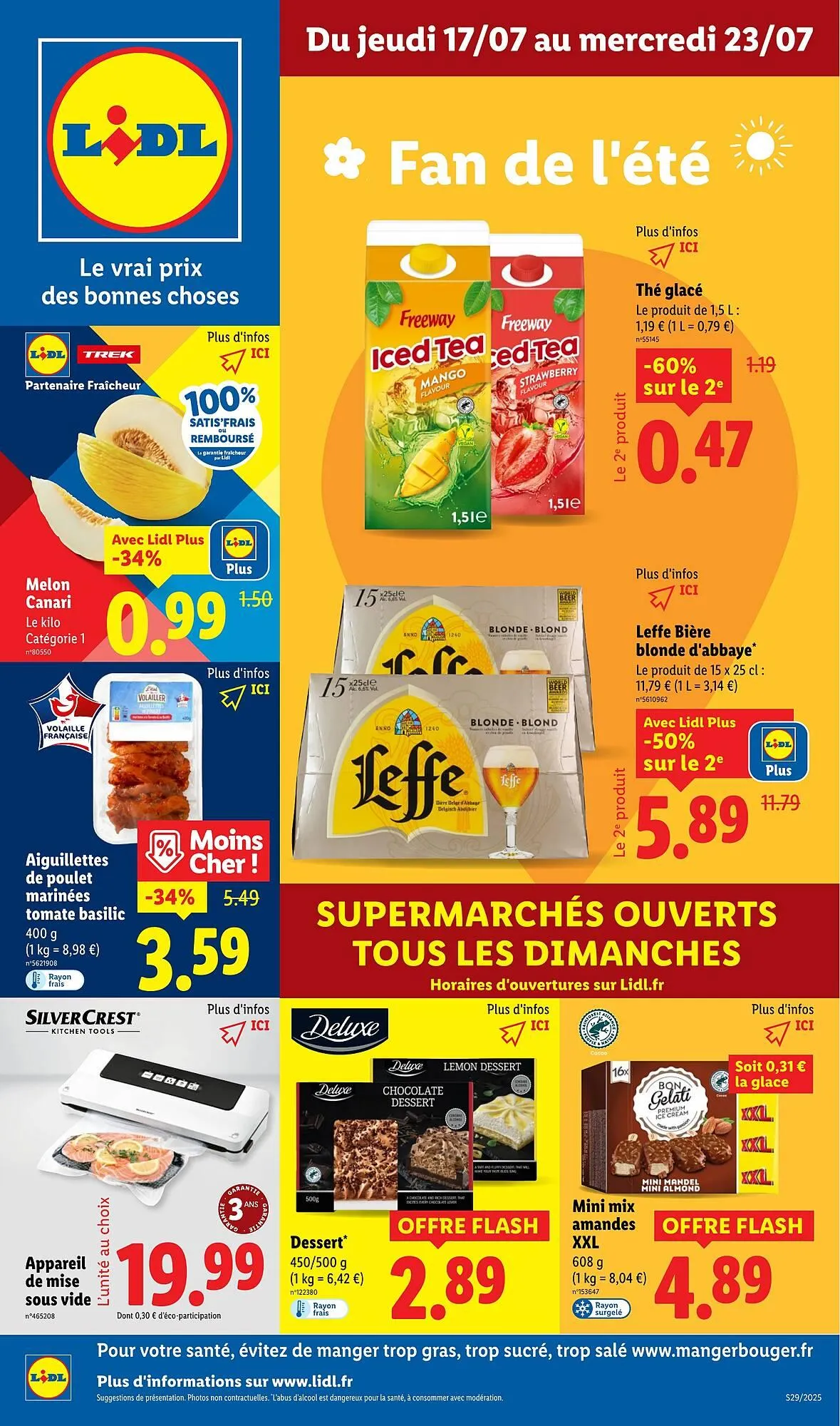 Catalogue Lidl du 17 juillet au 23 juillet 2025 - Catalogue page 1