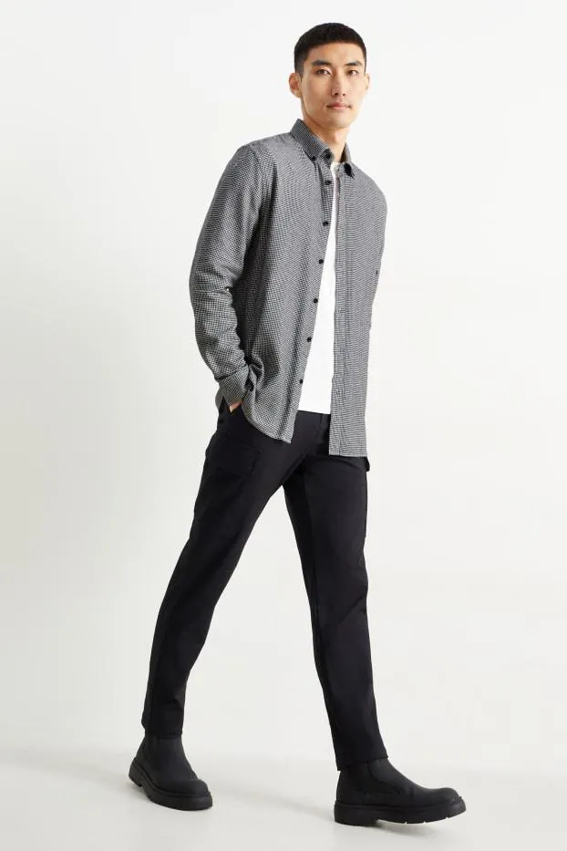 Shirt - regular fit - button-down collar - check