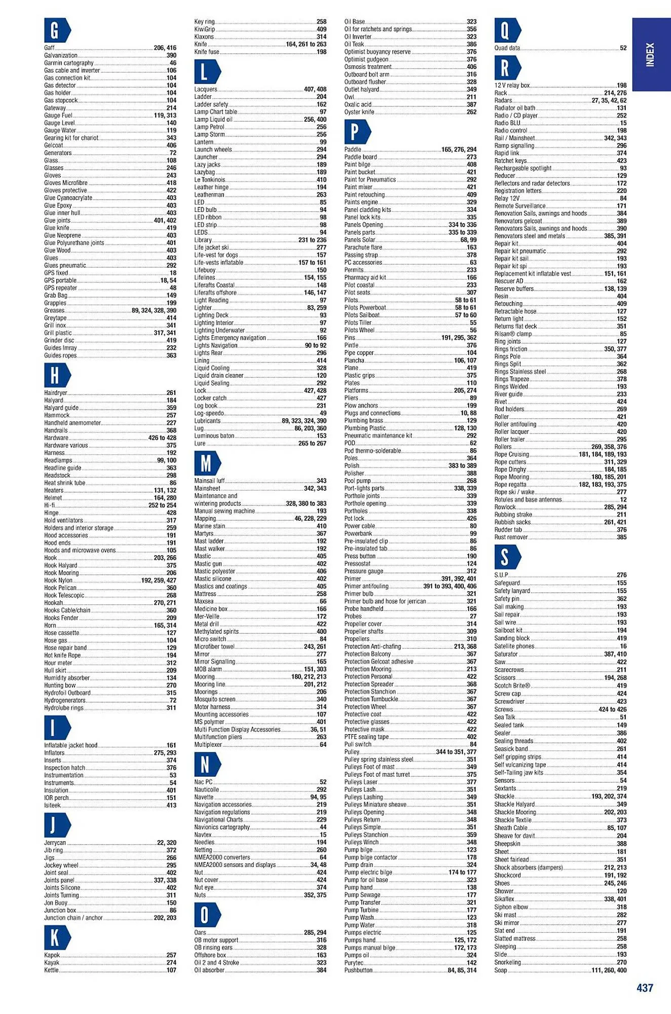 Catalogue Accastillage Diffusion du 1 mars au 31 décembre 2023 - Catalogue page 439