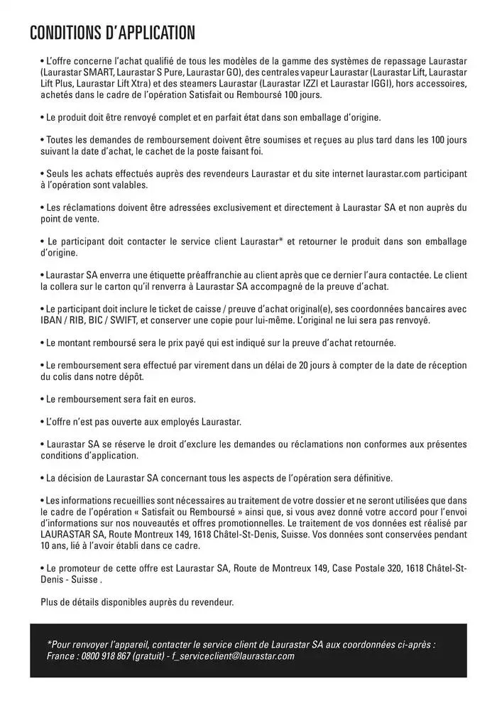 100 jours satisfait ou remboursé du 8 avril au 31 décembre 2025 - Catalogue page 2
