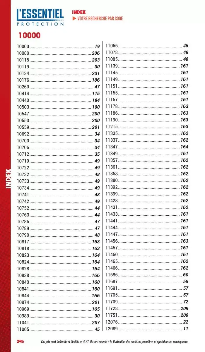 Essentiel Protection 2025 tarifé du 3 mars au 31 décembre 2025 - Catalogue page 248