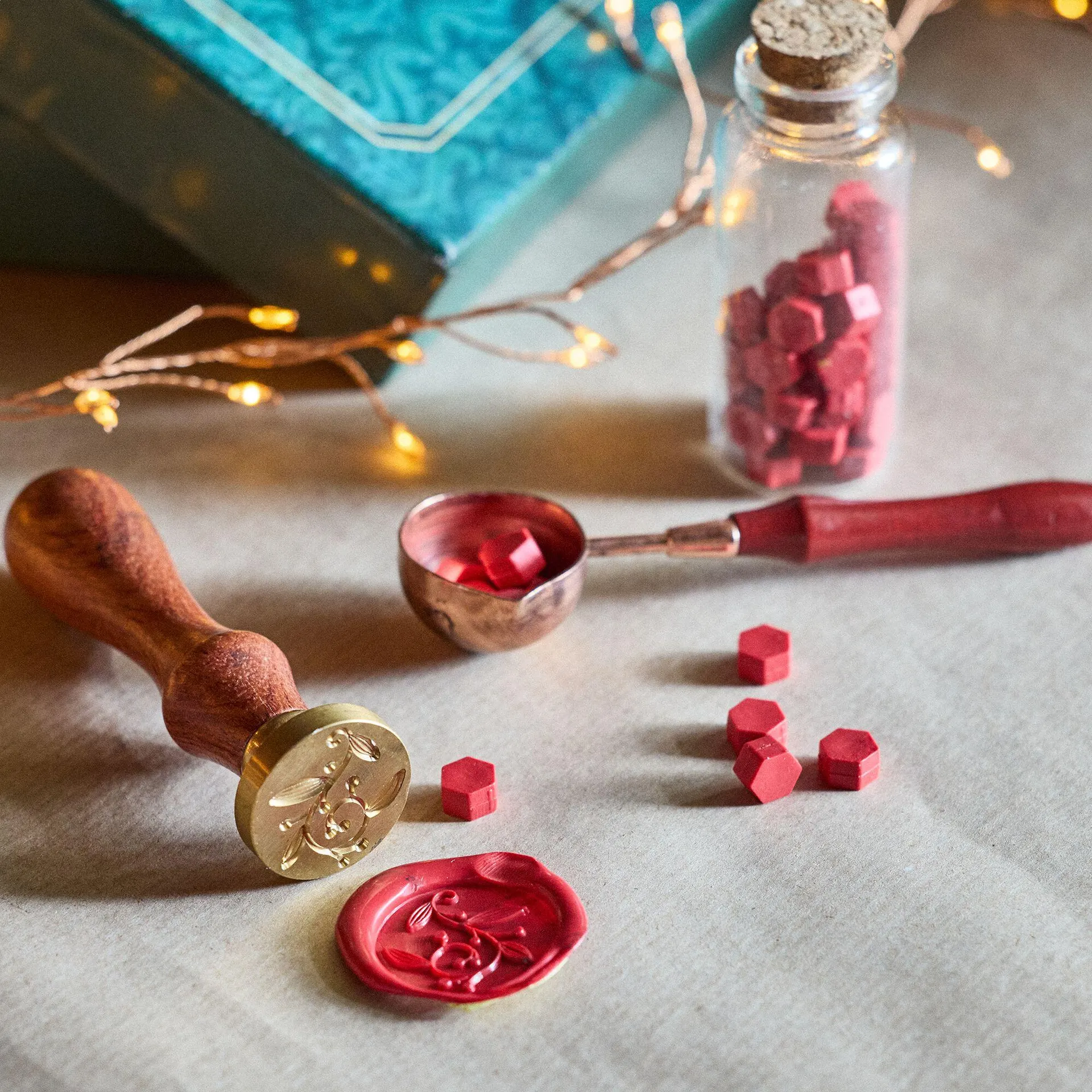 Kit pour sceau de cire rouge - rouge