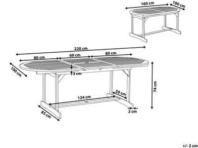Table de jardin MAUI