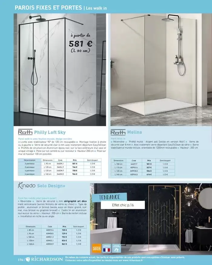 SALLE DE DE BAINS ET CARRELAGE 2025 du 11 avril au 31 décembre 2025 - Catalogue page 178