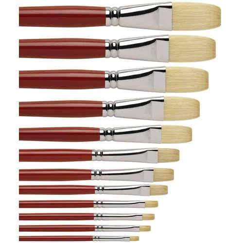 Brosse huile pointe plate I Love Art