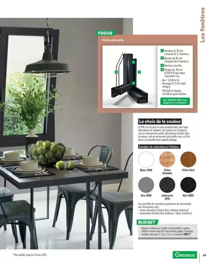 Menuiserie Extérieures 2025 du 1 janvier au 31 décembre 2025 - Catalogue page 65