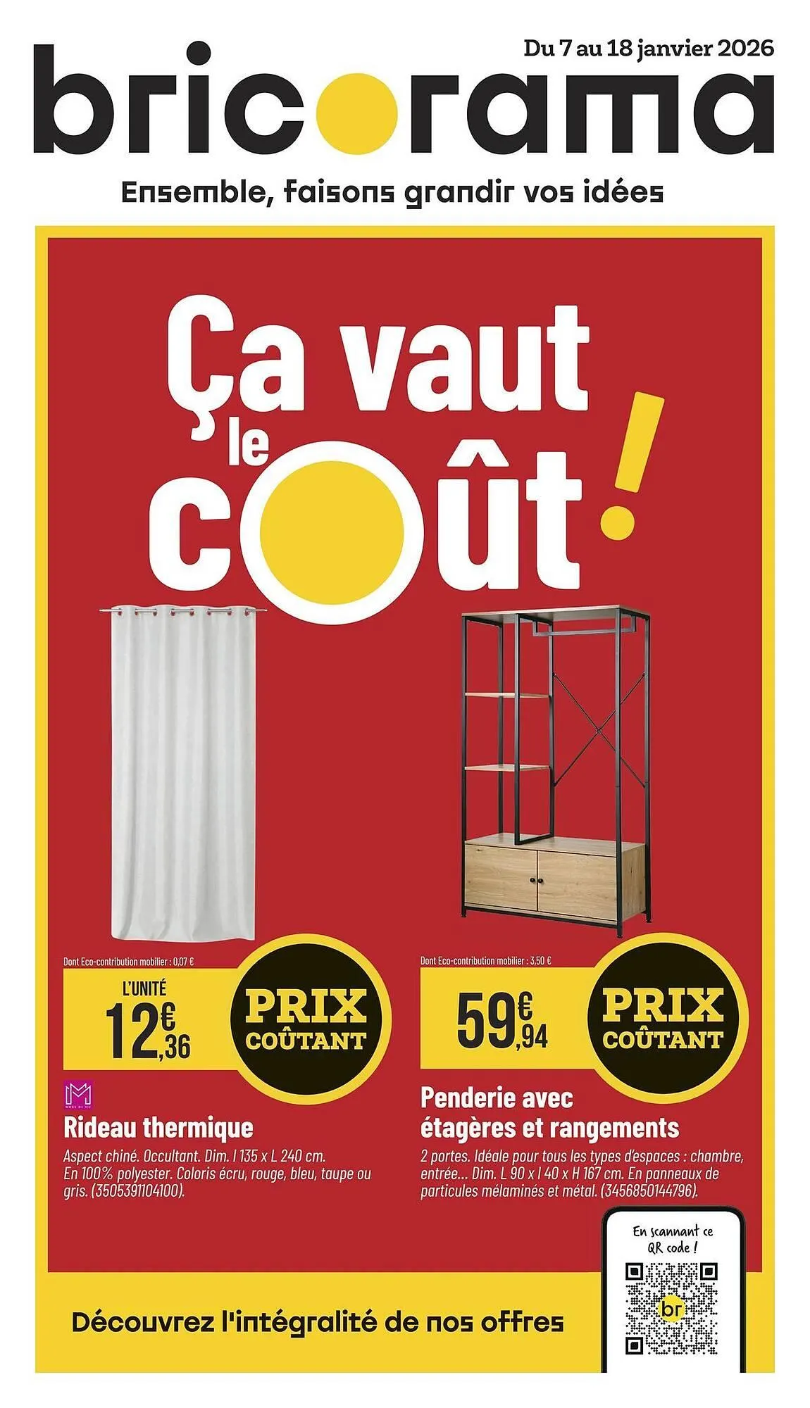 Catalogue Bricorama du 7 janvier au 18 janvier 2026 - Catalogue page 1