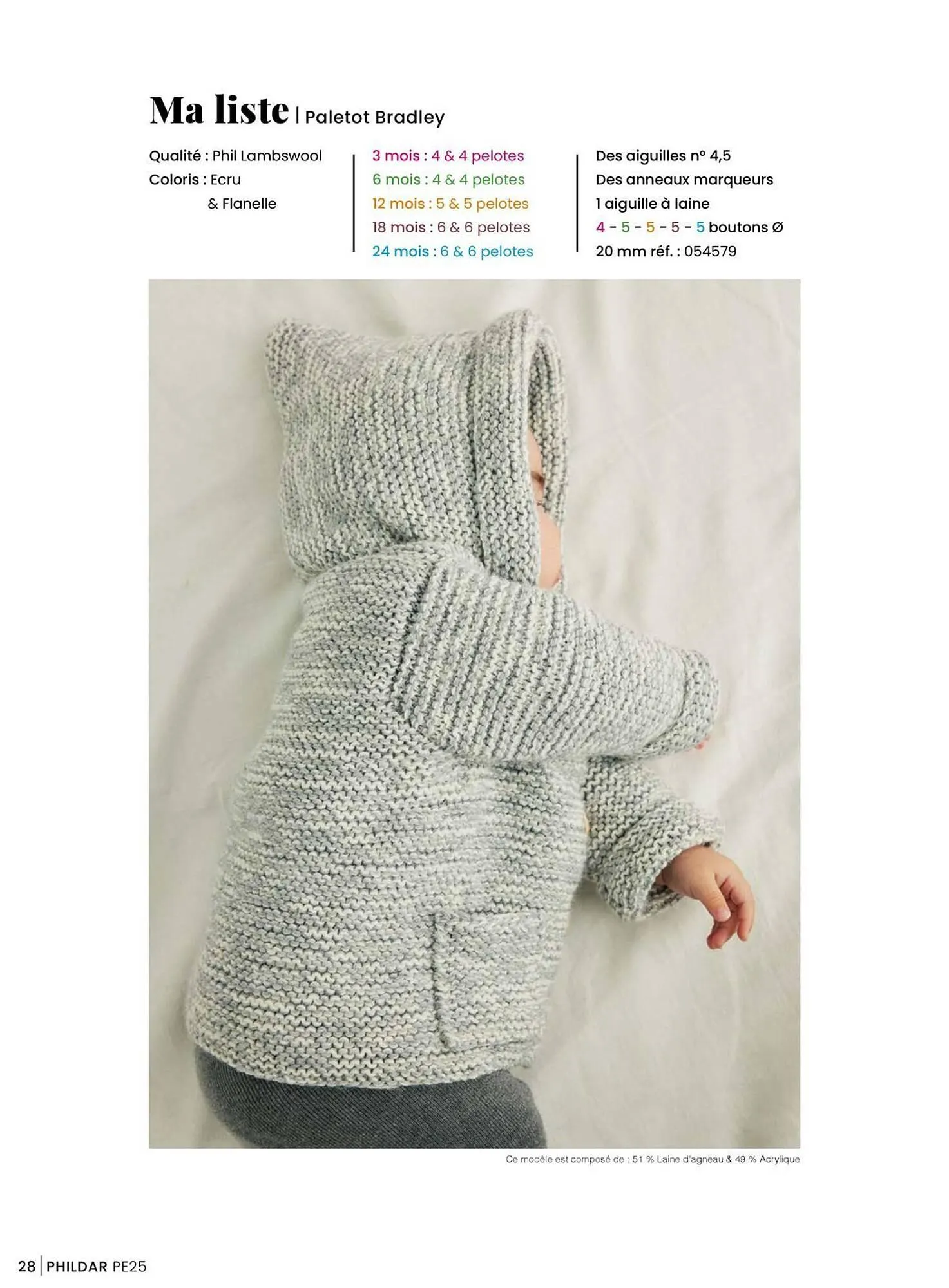 Catalogue Phildar du 15 janvier au 31 août 2025 - Catalogue page 28