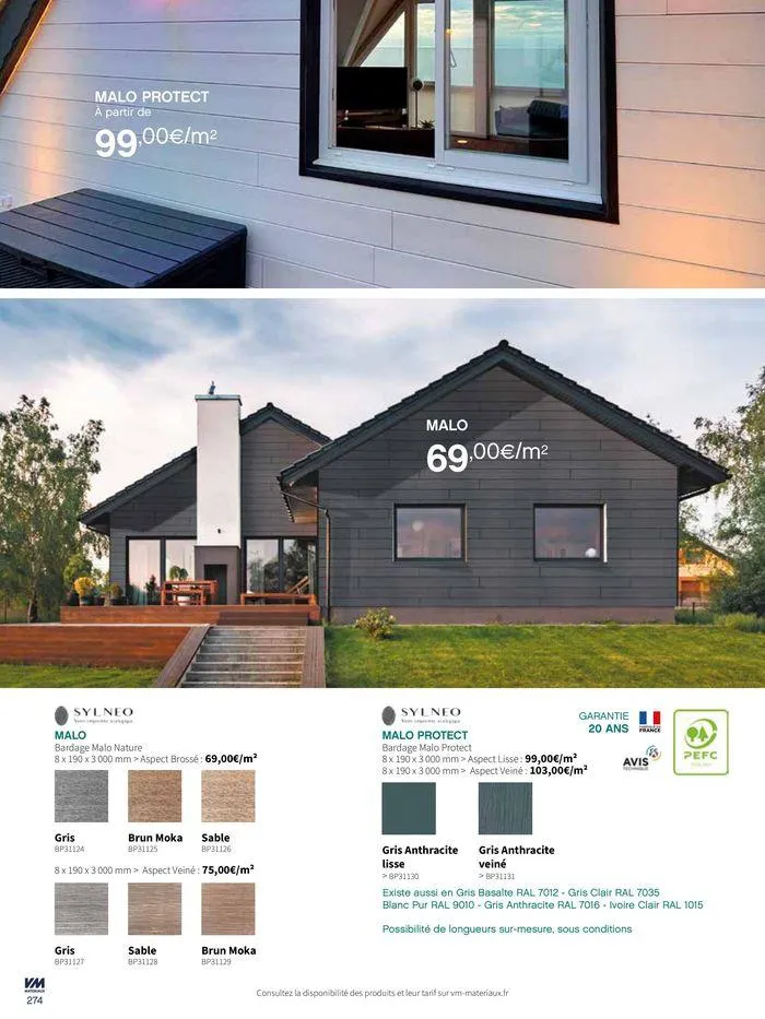 Extériéurs du 14 mars au 20 janvier 2026 - Catalogue page 274