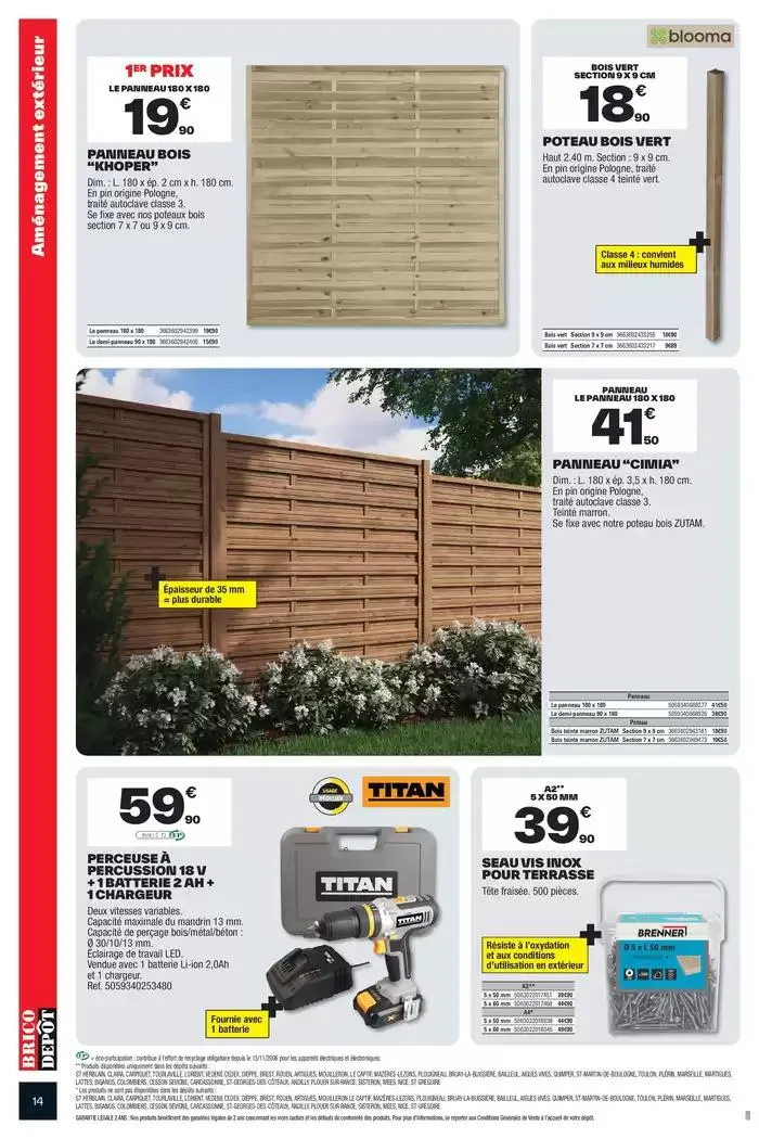 Spécial extérieur ! du 21 mars au 3 avril 2025 - Catalogue page 14