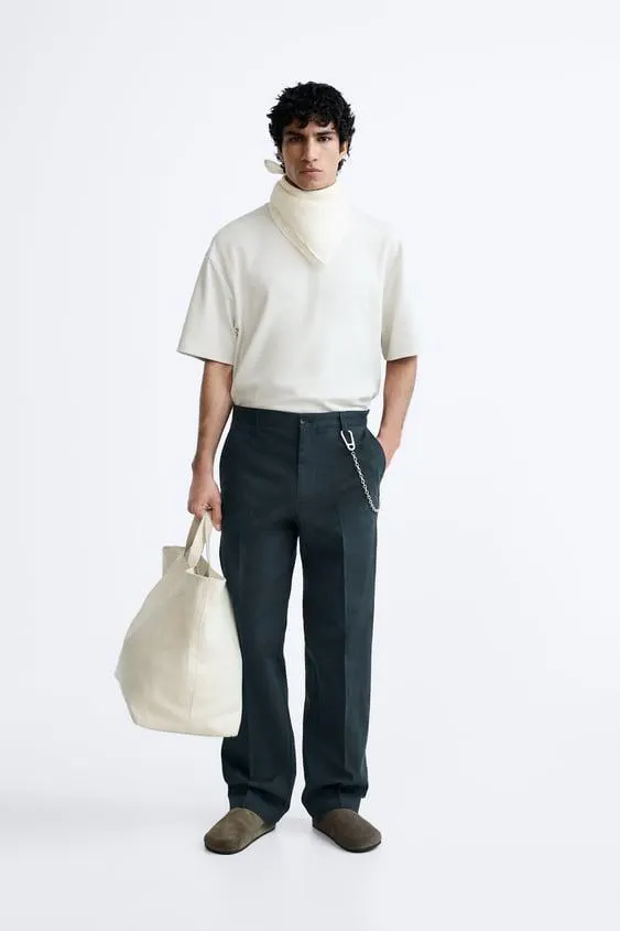 STRAIGHT FIT CHINO PANTS