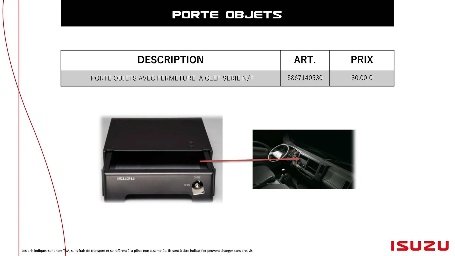 Catalogue Isuzu du 11 novembre au 30 avril 2026 - Catalogue page 28