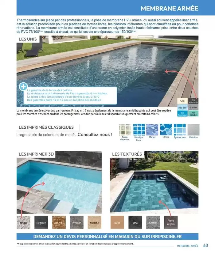Les plaisir de l'eau Piscine,Spa,Arrosage du 10 mars au 31 décembre 2025 - Catalogue page 63