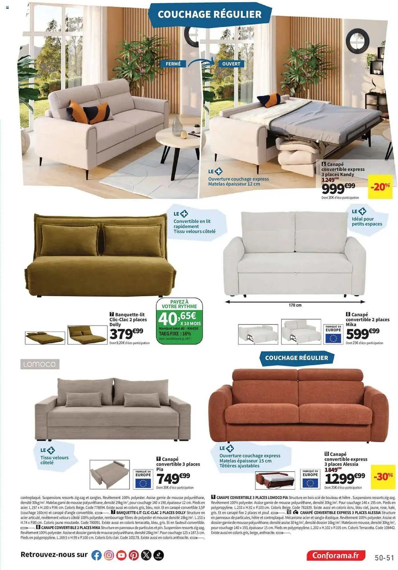 Catalogue Conforama du 10 juin au 31 décembre 2025 - Catalogue page 51