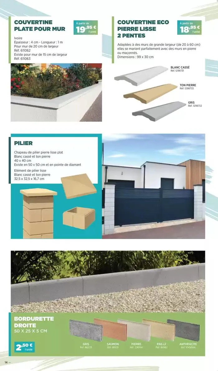 PROMO AMÉNAGEMENT EXTERIEUR du 26 mars au 31 mai 2025 - Catalogue page 14