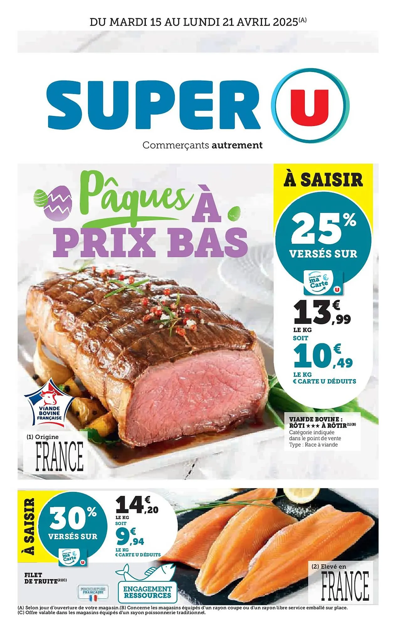 Catalogue Super U du 15 avril au 21 avril 2025 - Catalogue page 1