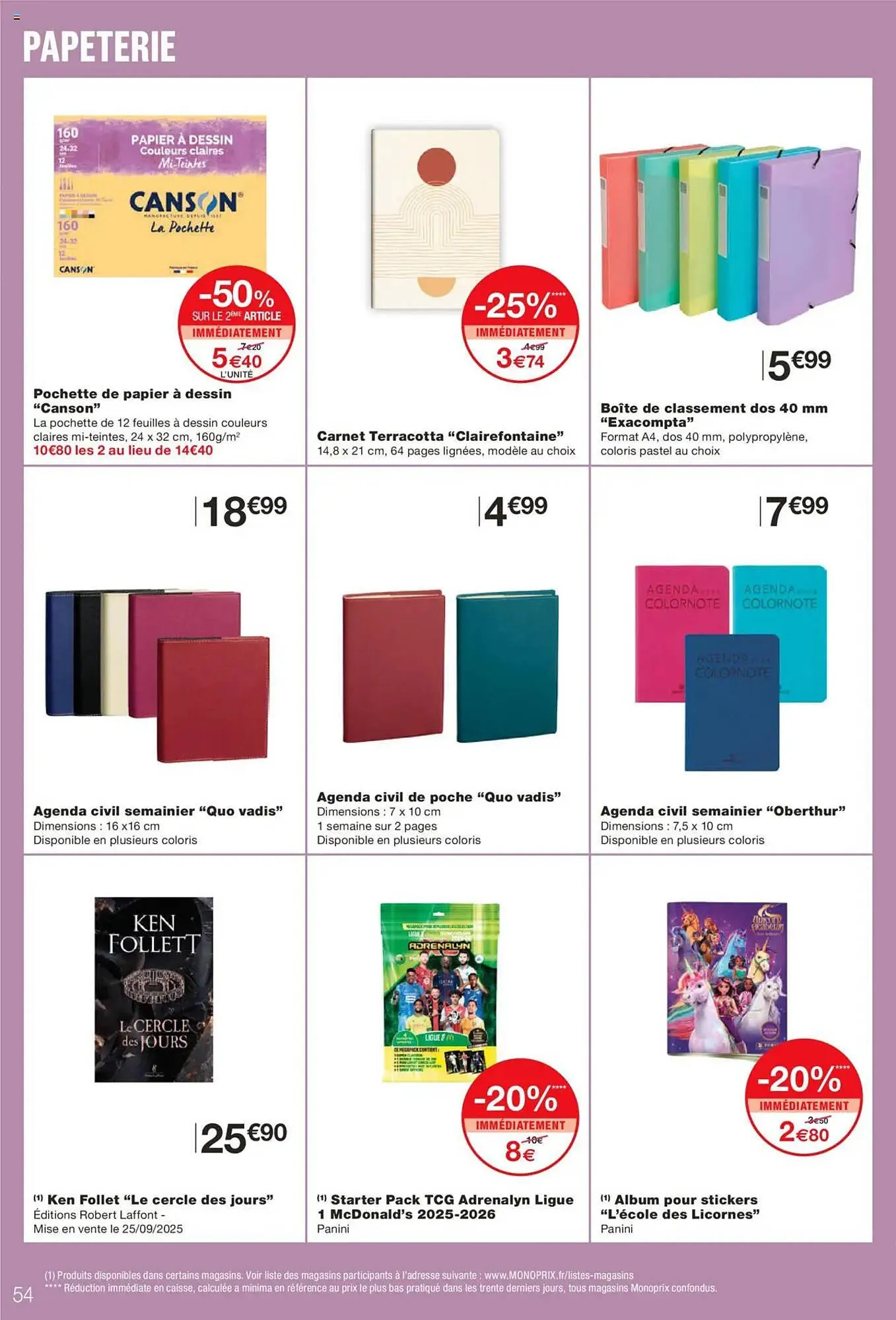 Catalogue Monoprix du 23 septembre au 5 octobre 2025 - Catalogue page 54