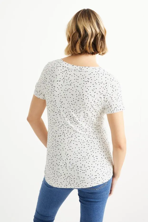 Maternity T-shirt - polka dot