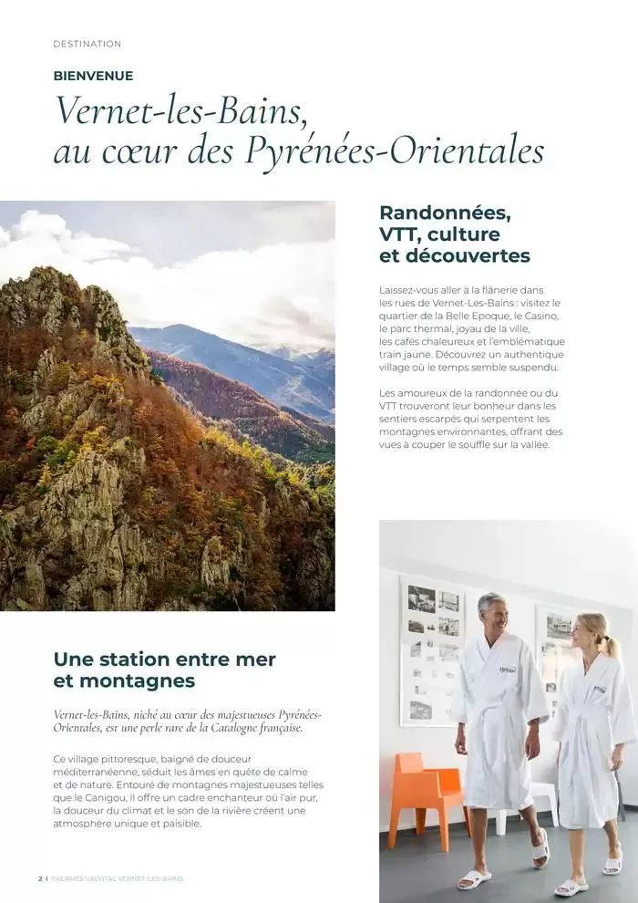 Brochure établissement Vernet-les-Bains 2025 du 7 avril au 15 novembre 2025 - Catalogue page 2